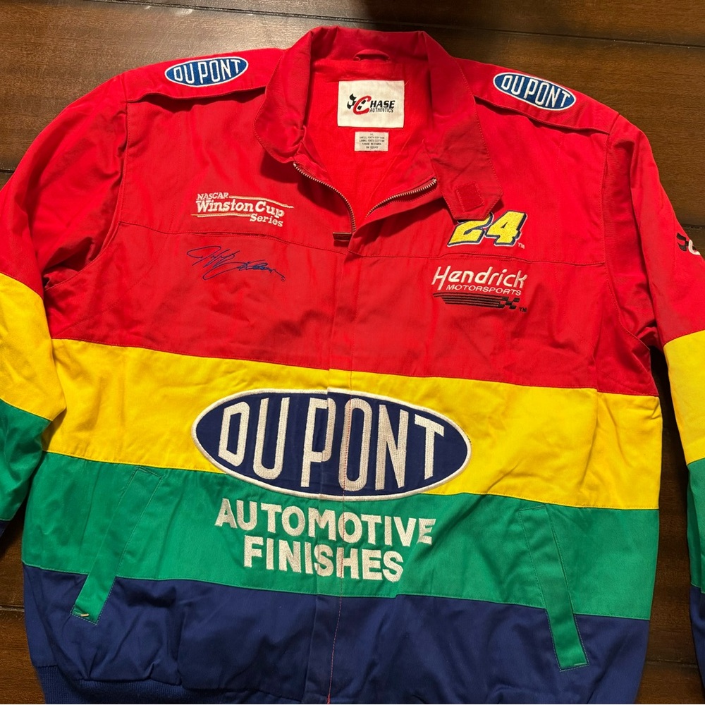 Chase Authentics Red Multicolor Racing Jacket